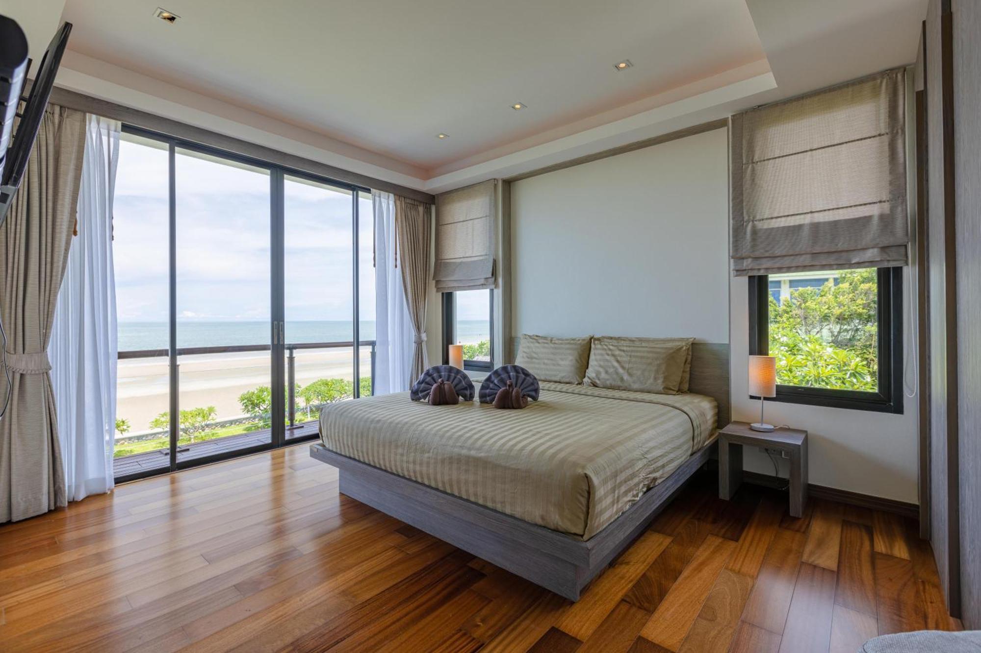 Beachfront Modern 4 Bedroom Pool Villa - Rv HHQ Eksteriør billede