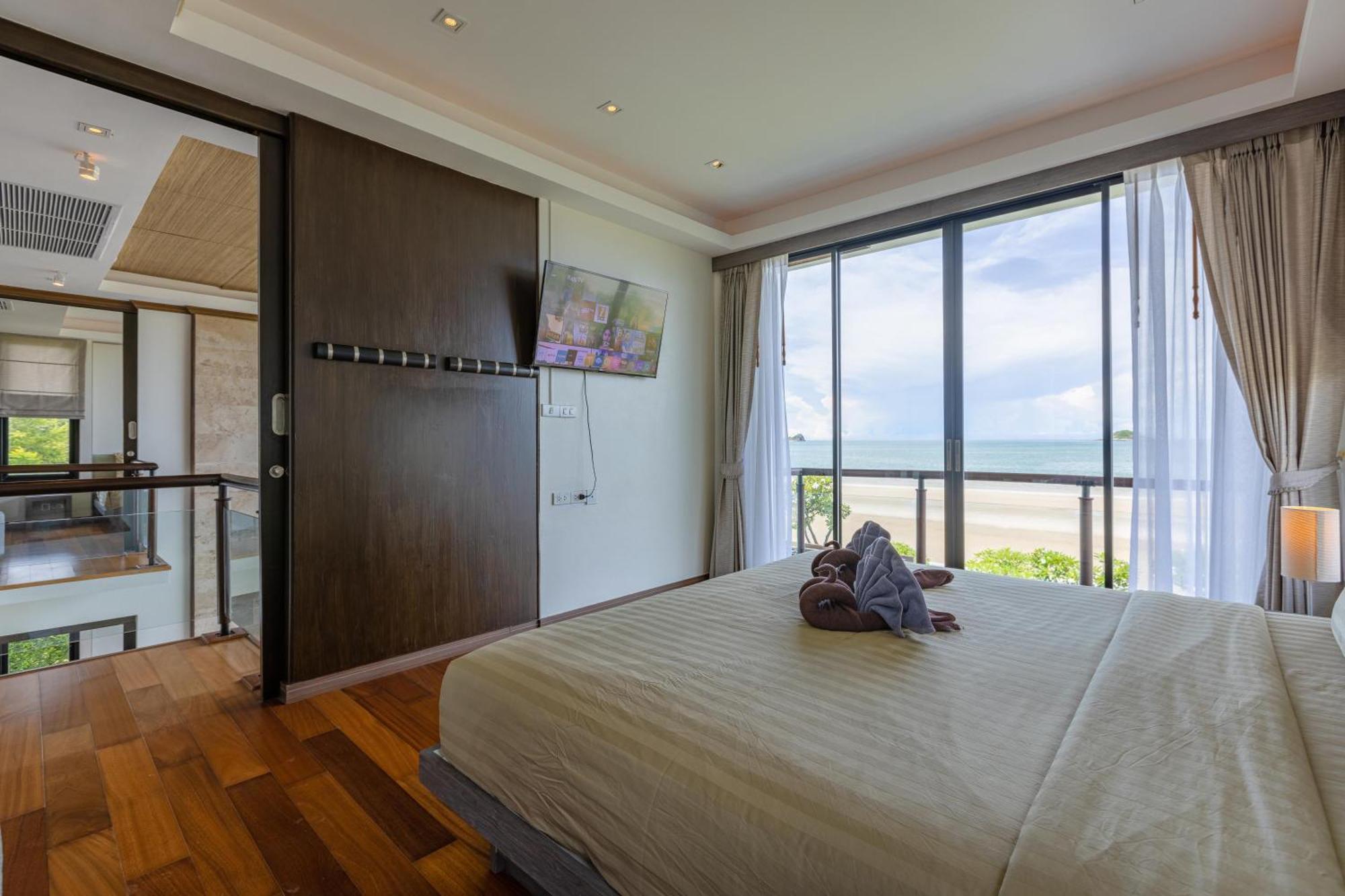 Beachfront Modern 4 Bedroom Pool Villa - Rv HHQ Eksteriør billede